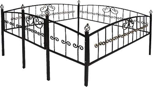 Фото ограды на могилу «Грань-БС»